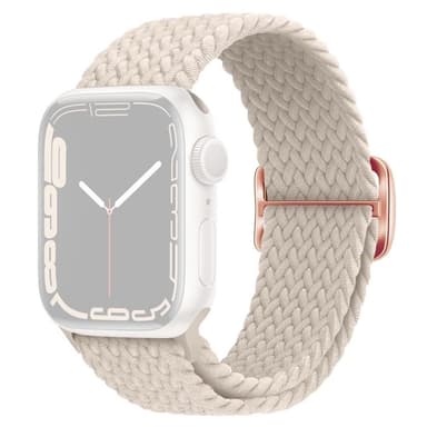 SKALO Flettet Rem Apple Watch Series 7-9 41mm - Hvid