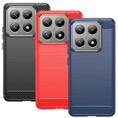 SKALO Xiaomi 14T Pro Armor Carbon Stødsikker TPU-cover - Blå