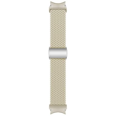 SKALO Flettet Tygarmbånd Samsung Watch 6 40mm/44mm - Beige
