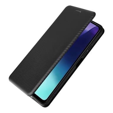 SKALO Xiaomi Redmi 14C Carbon Fiber Pungetui - Sort