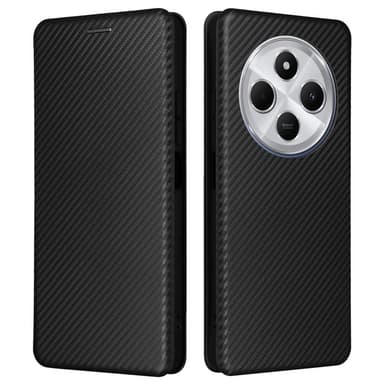 SKALO Xiaomi Redmi 14C Carbon Fiber Pungetui - Sort