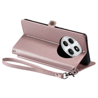 SKALO Xiaomi Redmi 14C PU-Læder Envelope Flip Cover - Rosa guld