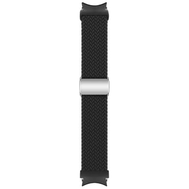 SKALO Flettet Tygarmbånd Samsung Watch 6 Classic 43mm/47mm - Sort
