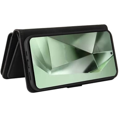 SKALO Samsung S24 FE Big Wallet 17-RUM Pungetui - Sort