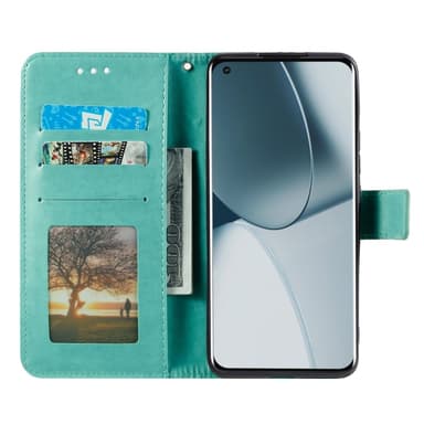 SKALO Xiaomi 14T Pro Mandala Flip Cover - Turkis