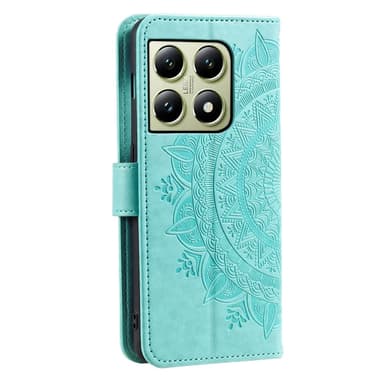 SKALO Xiaomi 14T Pro Mandala Flip Cover - Turkis