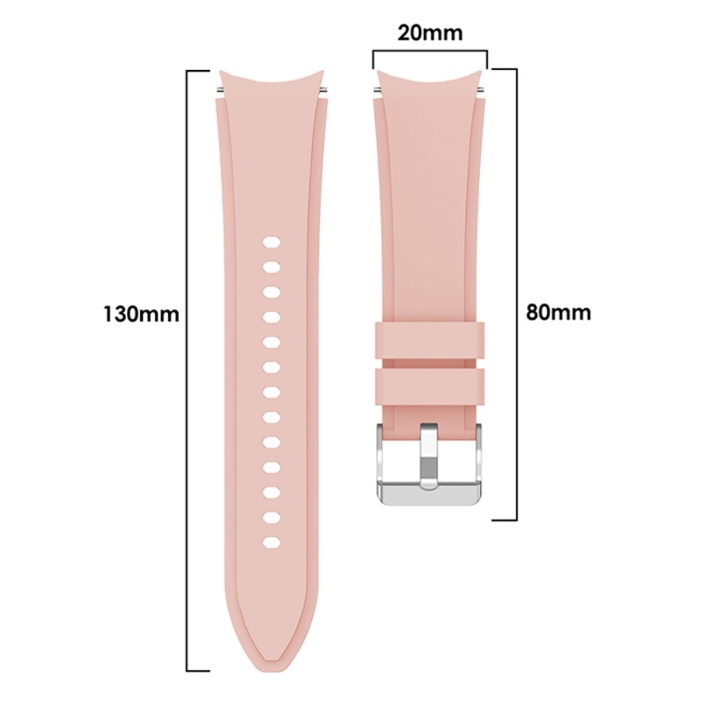 SKALO Samsung Watch 6 40mm/44mm Silikonearmbånd Formtilpasset - Pink