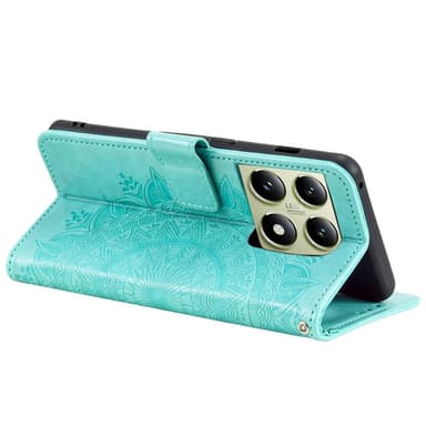 SKALO Xiaomi 14T Pro Mandala Flip Cover - Turkis