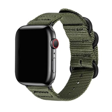 SKALO Nato-armbånd Nylon Apple Watch SE 40mm - Grøn
