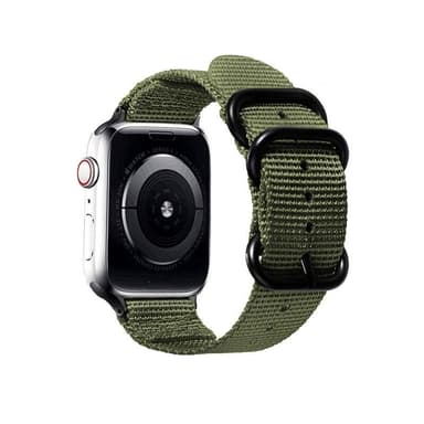 SKALO Nato-armbånd Nylon Apple Watch SE 40mm - Grøn