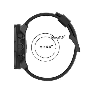 SKALO Silikonearmbånd til Mobvoi TicWatch Pro 5 - Hvid