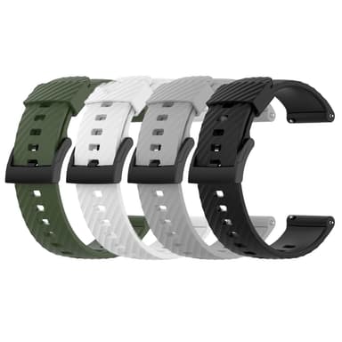 SKALO Silikonearmbånd til Mobvoi TicWatch Pro 5 - Hvid