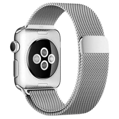 SKALO Milanese Loop Apple Watch Series 4-6 40mm - Sølv