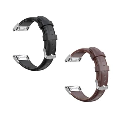 KALEBOL Læderarmbånd Garmin Fenix 7S/7S Pro 42mm - Brun