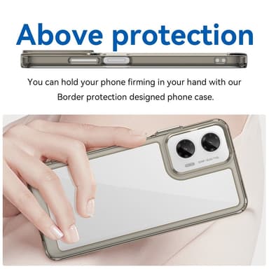 SKALO Motorola Moto G35 5G Farve Bumper Cover - Grå