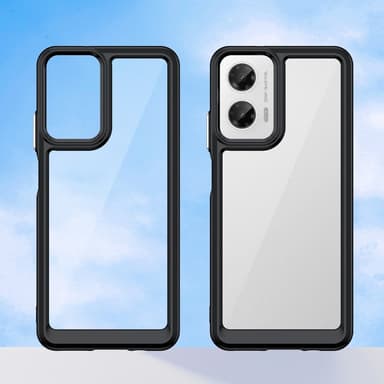 SKALO Motorola Moto G35 5G Farve Bumper Cover - Sort