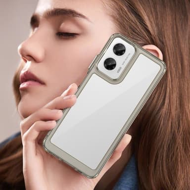 SKALO Motorola Moto G35 5G Farve Bumper Cover - Grå