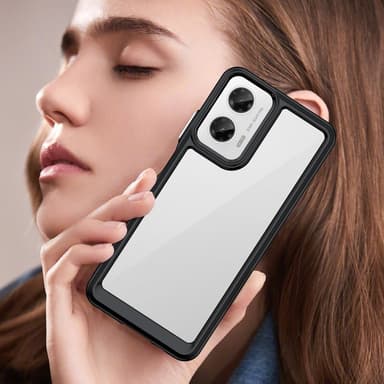 SKALO Motorola Moto G35 5G Farve Bumper Cover - Sort