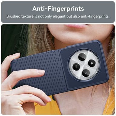 SKALO Xiaomi Redmi 14C Twill TPU-cover - Blå
