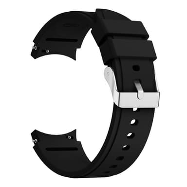 SKALO Samsung Watch 6 40mm/44mm Silikonearmbånd Formtilpasset - Sort