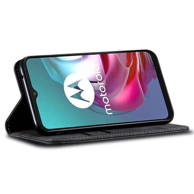 SKALO Motorola Edge 50 5G Jeans Flip Cover - Sort
