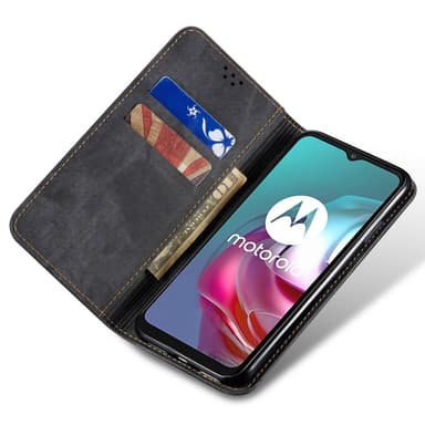SKALO Motorola Edge 50 5G Jeans Flip Cover - Sort