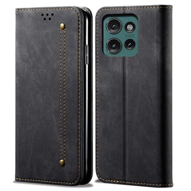 SKALO Motorola Edge 50 5G Jeans Flip Cover - Sort