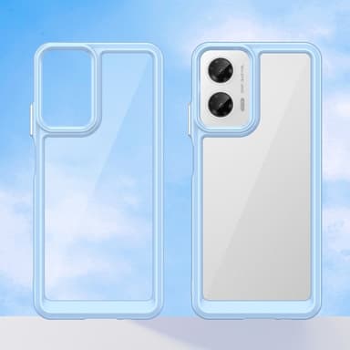 SKALO Motorola Moto G35 5G Farve Bumper Cover - Blå