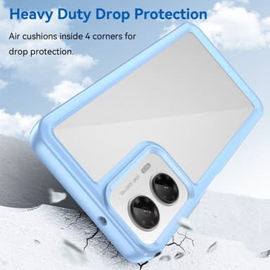 SKALO Motorola Moto G35 5G Farve Bumper Cover - Blå