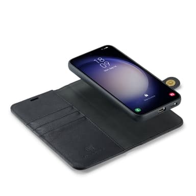DG MING Samsung S24 FE 2-i-1 Magnet Pungetui - Sort