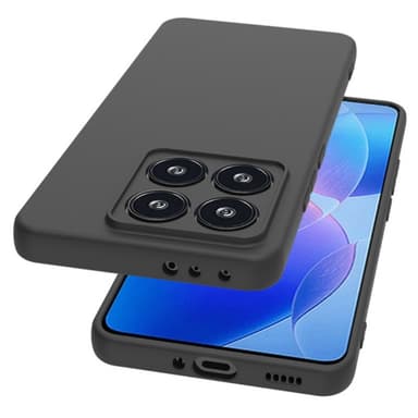 SKALO Xiaomi 14T Matte Black Ultra-tynd TPU Cover