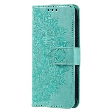 SKALO Xiaomi Redmi 14C Mandala Flip Cover - Turkis