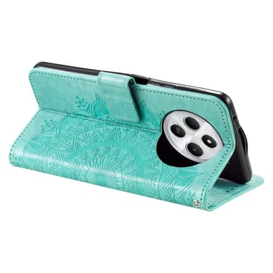 SKALO Xiaomi Redmi 14C Mandala Flip Cover - Turkis