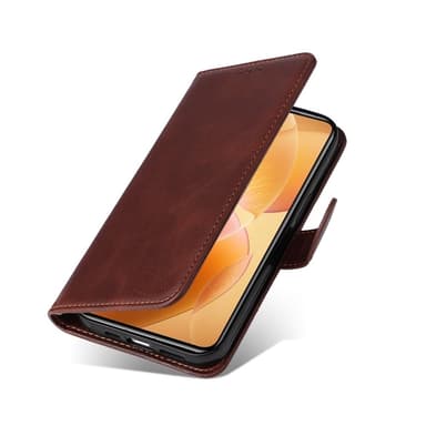 SKALO Xiaomi 14T Pro PU-læder Pungetui - Brun