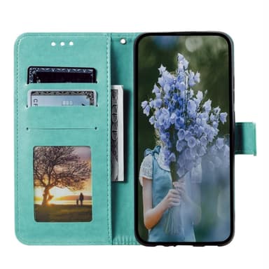 SKALO Xiaomi Redmi 14C Mandala Flip Cover - Turkis
