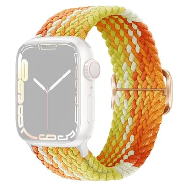 SKALO Flettet Rem Apple Watch SE 44mm - Orange-Gul