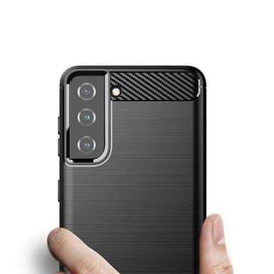 SKALO Samsung S21 Plus Armor Carbon Stødsikker TPU-cover - Blå