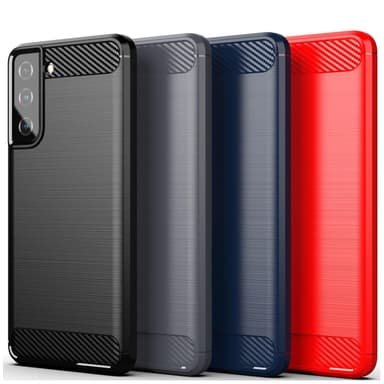 SKALO Samsung S21 Plus Armor Carbon Stødsikker TPU-cover - Blå