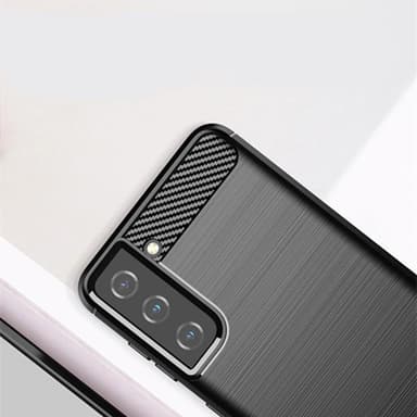 SKALO Samsung S21 Plus Armor Carbon Stødsikker TPU-cover - Blå