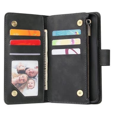 Horisontalt Flipcover til Galaxy S8 med Rum til Kort og Mønter