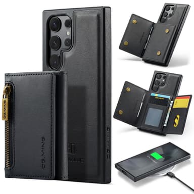 Samsung S24 FE etui med RFID beskyttelse / Magnetisk pung etui med kortholder