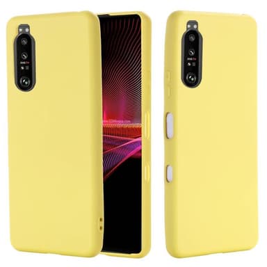 Liquid silikone cover Sony Xperia 1 III - Gul