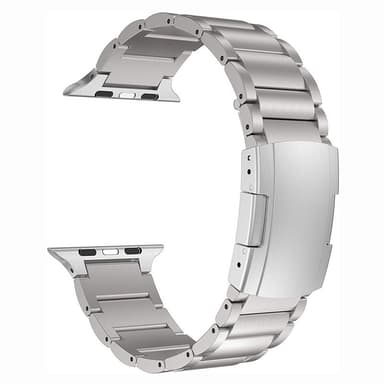 Armbånd BEAD Titanium Apple Watch 8 (45mm) - Sølv