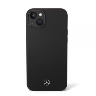 Mercedes Benz iPhone 14 Cover Liquid Silicone Sort