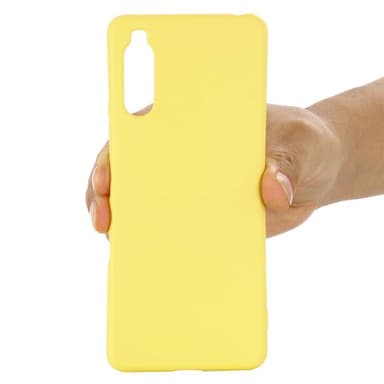 Liquid silikone cover Sony Xperia 1 III - Gul