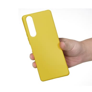 Liquid silikone cover Sony Xperia 1 II - Gul