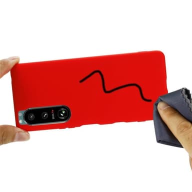 Liquid silikone cover Sony Xperia 5 III - Rød
