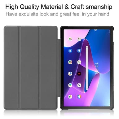Til Lenovo Tab M10 Plus (Gen 3) Trifoldet Stativdæksel - Grøn
