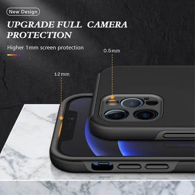 iPhone 14 Pro Fingerring Kickstand Hybrid Taske - Sort