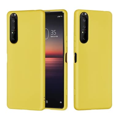 Liquid silikone cover Sony Xperia 1 II - Gul
